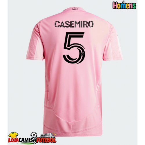 Camisa de Futebol Inter Miami Casemiro #5 Equipamento Principal 2026-27 Manga Curta